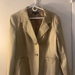 NWOT Chadwick’s Women’s jacket. Size 14. Color tan.